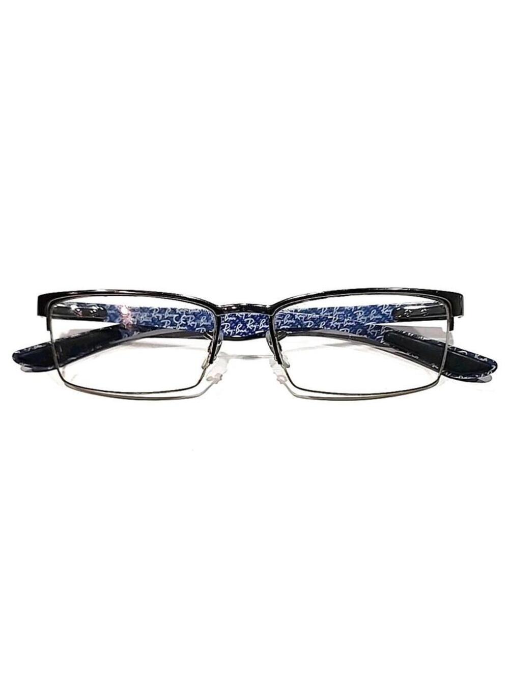 Ray Ban RB8412 2502 Silver Carbon Fiber Rectangle Eyeglasses Frame 54-17 145